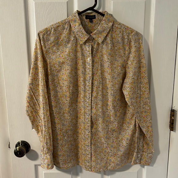 The limited woman long sleeve floral dress shirt - Picture 1 of 5